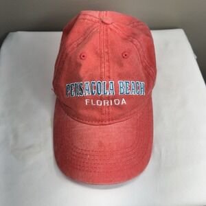 Pensacola Beach Florida Red Embroidered Baseball Cap